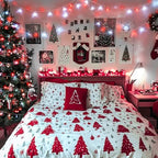 JMEXSUSS163ft 500 LED Red and White Christmas Lights Plug in with 8 Modes in Red White, alternate view 6