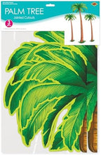 Jointed Palm Trees - 3 Pack, Cardstock Paper Palm Tree Cutouts, Hanging Wall Decorations for Luau, Tropical, alternate view 5
