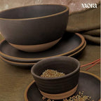 Jumbo and Large Bowls Set of 2, 2.5 and 1.5 Qt Ceramic Pottery Mixing Bowls - Microwave and Dishwasher Safe, alternate view 2