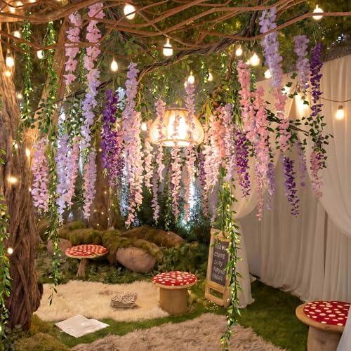 Jungle Theme Decoration Set, Purple and Pink, Wisteria, 45 Pcs