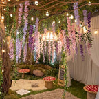 Jungle Theme Decoration Set, Purple and Pink, Wisteria, 45 Pcs