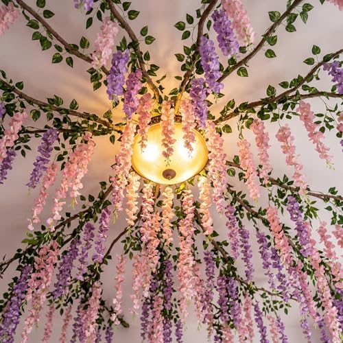Jungle Theme Decoration Set, Purple and Pink, Wisteria, 45 Pcs, alternate view 2