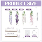 Jungle Theme Decoration Set, Purple and Pink, Wisteria, 45 Pcs, alternate view 3