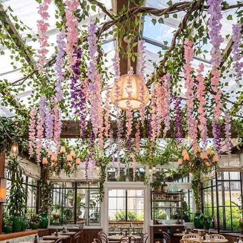 Jungle Theme Decoration Set, Purple and Pink, Wisteria, 45 Pcs, alternate view 5