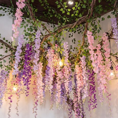 Jungle Theme Decoration Set, Purple and Pink, Wisteria, 45 Pcs, alternate view 6