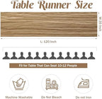 Khaki 10FT Cheesecloth Table Runner Boho Gauze Fabric Table Runner Rustic Sheer Runner for Wedding Birthday Baby, alternate