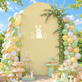 Khaki Arch Backdrop Cover 7.2FT Spandex Fitted Wedding Arch Stand Covers Round Top Chiara Arch Covers Stretchy