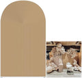 Khaki Ripples Pattern Arch Backdrop Cover for Birthday Party Wedding Baby Shower Decorations Light Tan Chiara