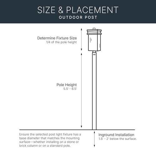 Kichler Outdoor Light Post, Black in Black, alternate view 5