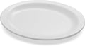Kingline Plastic Oval Platter Oval Tray for Home and Restaurant, Melamine, 12 x 9 Inches, White, (Pack of 72) in
