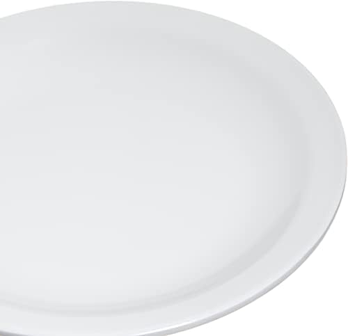 Kingline Reusable Plastic Plate Appetizer Plate for Home and Restaurant, Melamine, 5.5 Inches, White, (Pack of, alternate