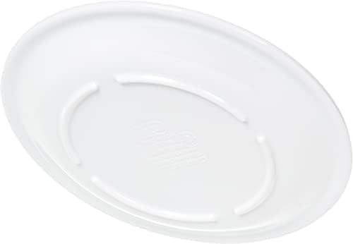 Kingline Reusable Plastic Plate Appetizer Plate for Home and Restaurant, Melamine, 5.5 Inches, White, (Pack of, alternate