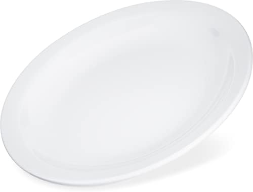 Kingline Reusable Plastic Plate Appetizer Plate for Home and Restaurant, Melamine, 5.5 Inches, White, (Pack of, alternate