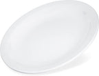 Kingline Reusable Plastic Plate Appetizer Plate for Home and Restaurant, Melamine, 5.5 Inches, White, (Pack of, alternate