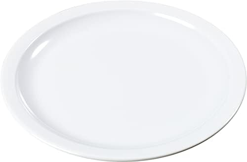 Kingline Reusable Plastic Plate Appetizer Plate for Home and Restaurant, Melamine, 5.5 Inches, White, (Pack of, alternate