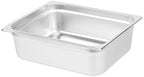 Kitchen Tek 1/2 Half Size Steam Table Pans, 6 Anti-Jam Steam Pans - Lids Sold Separately, 4” Deep, 24 Gauge