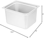 Kitchen Tek 1/2 Half Size Steam Table Pans, 6 Anti-Jam Steam Pans - Lids Sold Separately, 8” Deep, 24 Gauge, alternate view 3