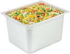 Kitchen Tek 1/2 Half Size Steam Table Pans, 6 Anti-Jam Steam Pans - Lids Sold Separately, 8” Deep, 24 Gauge, alternate view 4