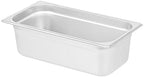 Kitchen Tek 1/3 Size Steam Table Pans, 12 Anti-Jam Steam Pans - Lids Sold Separately, 4” Deep, 24 Gauge