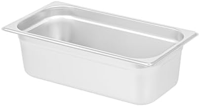 Kitchen Tek 1/3 Size Steam Table Pans, 12 Anti-Jam Steam Pans - Lids Sold Separately, 4” Deep, 24 Gauge