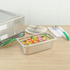 Kitchen Tek 1/3 Size Steam Table Pans, 12 Anti-Jam Steam Pans - Lids Sold Separately, 4” Deep, 24 Gauge, alternate view 2