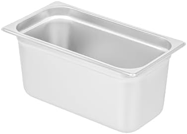 Kitchen Tek 1/3 Size Steam Table Pans, 12 Anti-Jam Steam Pans - Lids Sold Separately, 6” Deep, 24 Gauge
