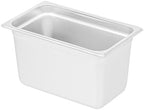 Kitchen Tek 1/4 Size Steam Table Pans, 12 Anti-Jam Steam Pans - Lids Sold Separately, 6” Deep, 24 Gauge