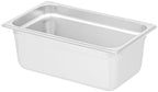 Kitchen Tek 1/4 Size Steam Table Pans, 12 Anti-Jam Steam Pans - Lids Sold Separately, 4” Deep, 24 Gauge