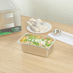 Kitchen Tek 1/4 Size Steam Table Pans, 12 Anti-Jam Steam Pans - Lids Sold Separately, 4” Deep, 24 Gauge, alternate view 2