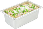 Kitchen Tek 1/4 Size Steam Table Pans, 12 Anti-Jam Steam Pans - Lids Sold Separately, 4” Deep, 24 Gauge, alternate view 3