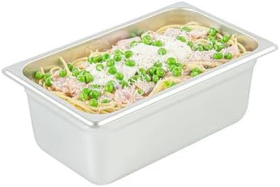 Kitchen Tek 1/4 Size Steam Table Pans, 12 Anti-Jam Steam Pans - Lids Sold Separately, 4” Deep, 24 Gauge, alternate view 3