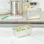 Kitchen Tek 1/4 Size Steam Table Pans, 12 Anti-Jam Steam Pans - Lids Sold Separately, 4” Deep, 24 Gauge, alternate view 4