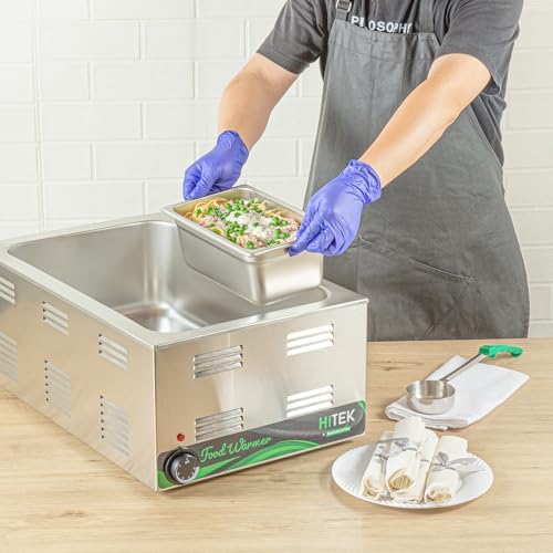 Kitchen Tek 1/4 Size Steam Table Pans, 12 Anti-Jam Steam Pans - Lids Sold Separately, 4” Deep, 24 Gauge, alternate view 5