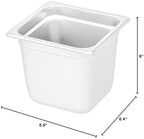 Kitchen Tek 1/6 Size Steam Table Pan, 1 Anti-Jam Steam Pan - Lid Sold Separately, 6” Deep, 24 Gauge Stainless, alternate view
