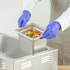 Kitchen Tek 1/6 Size Steam Table Pan, 1 Anti-Jam Steam Pan - Lid Sold Separately, 6” Deep, 24 Gauge Stainless, alternate view