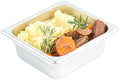 Kitchen Tek 1/6 Size Steam Table Pan, 1 Anti-Jam Steam Pan - Lid Sold Separately, 2.5” Deep, 24 Gauge Stainless
