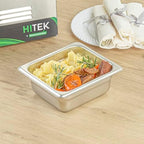 Kitchen Tek 1/6 Size Steam Table Pan, 1 Anti-Jam Steam Pan - Lid Sold Separately, 2.5” Deep, 24 Gauge Stainless, alternate