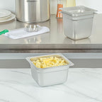 Kitchen Tek 1/6 Size Steam Table Pans, 12 Anti-Jam Steam Pans - Lids Sold Separately, 4” Deep, 24 Gauge, alternate view 2