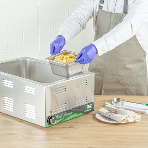 Kitchen Tek 1/6 Size Steam Table Pans, 12 Anti-Jam Steam Pans - Lids Sold Separately, 4” Deep, 24 Gauge, alternate view 5