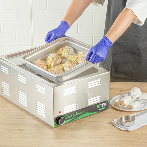 Kitchen Tek 2/3 Size Steam Table Pans, 12 Anti-Jam Steam Pans - Lids Sold Separately, 2.5” Deep, 24 Gauge, alternate view 5