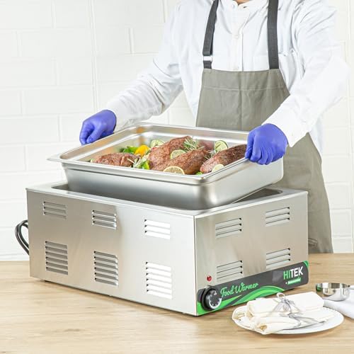Kitchen Tek Full Size Steam Table Pans, 6 Anti-Jam Steam Pans - Lids Sold Separately, 4” Deep, 24 Gauge, alternate view 5