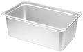 Kitchen Tek Full Size Steam Table Pans, 6 Anti-Jam Steam Pans - Lids Sold Separately, 8” Deep, 24 Gauge
