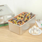 Kitchen Tek Full Size Steam Table Pans, 6 Anti-Jam Steam Pans - Lids Sold Separately, 8” Deep, 24 Gauge, alternate view 4