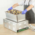 Kitchen Tek Full Size Steam Table Pans, 6 Anti-Jam Steam Pans - Lids Sold Separately, 8” Deep, 24 Gauge, alternate view 5