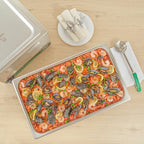 Kitchen Tek Full Size Steam Table Pans, 6 Anti-Jam Steam Pans - Lids Sold Separately, 8” Deep, 24 Gauge, alternate view 6