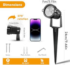 Landscape Lighting - 6W RGB Color Changing Halloween Landscape Lights 120V Christmas Outdoor LED Spotlight with, alternate