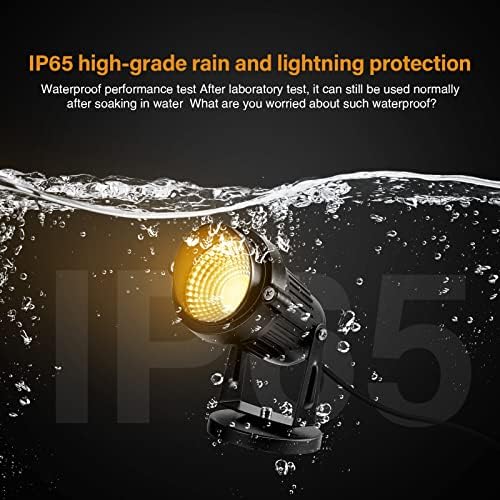 Landscape Lights - 5W 110V Outdoor Spotlight - Waterproof IP65-3000K Warm White LED Landscape Lights - 5ft Cable, alternate