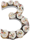 Large 16 Inch Fillable Letter & Number Charcuterie Box, Reusable Plastic Serving Tray for Birthday, Anniversary