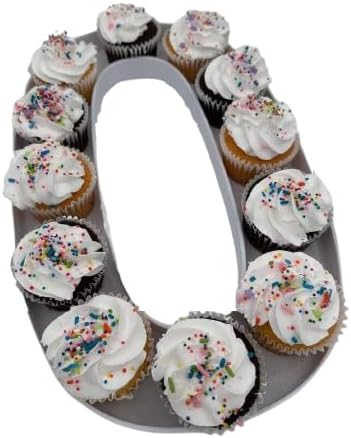Large 16 Inch Fillable Letter & Number Charcuterie Box, Reusable Plastic Serving Tray for Birthday, Anniversary