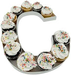 Large 16 Inch Fillable Letter & Number Charcuterie Box, Reusable Plastic Serving Tray for Birthday, Anniversary